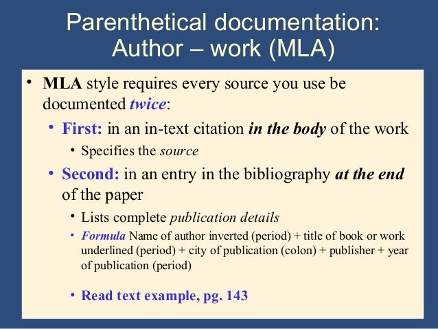 documentation in research writing