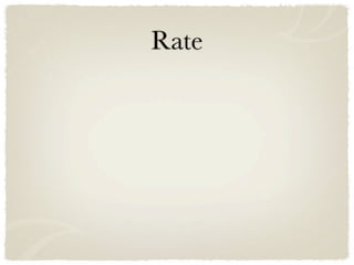 Rate
 