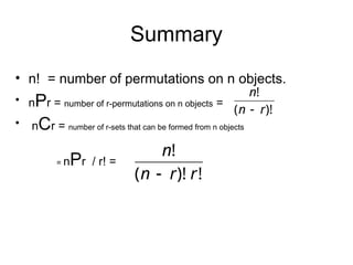 N N R Fundamental Principles of Counting - Probability | PPT