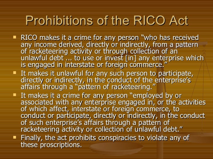 Image result for rico act