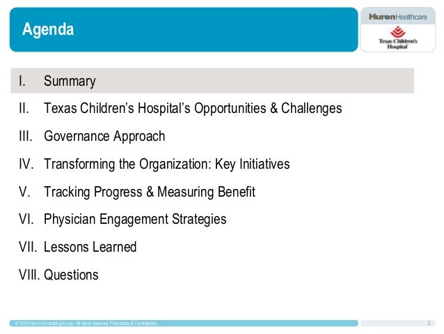 Texas Children S Hospital Organizational Chart