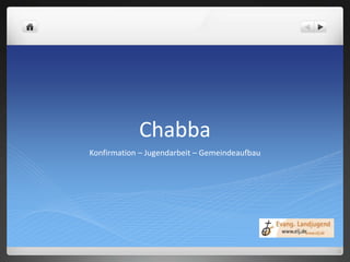 Chabba Konfirmation – Jugendarbeit – Gemeindeaufbau 