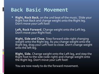 Side Foot Move Cha cha | PPT