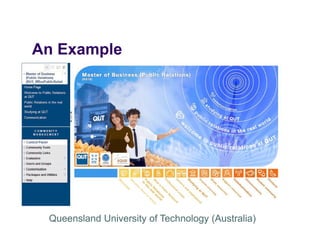 An Example
A E     l




 Queensland University of Technology (Australia)
 