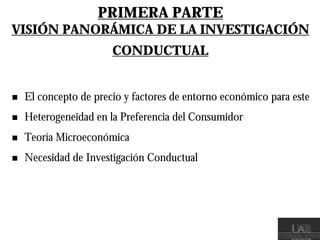 Investigación sobre precios