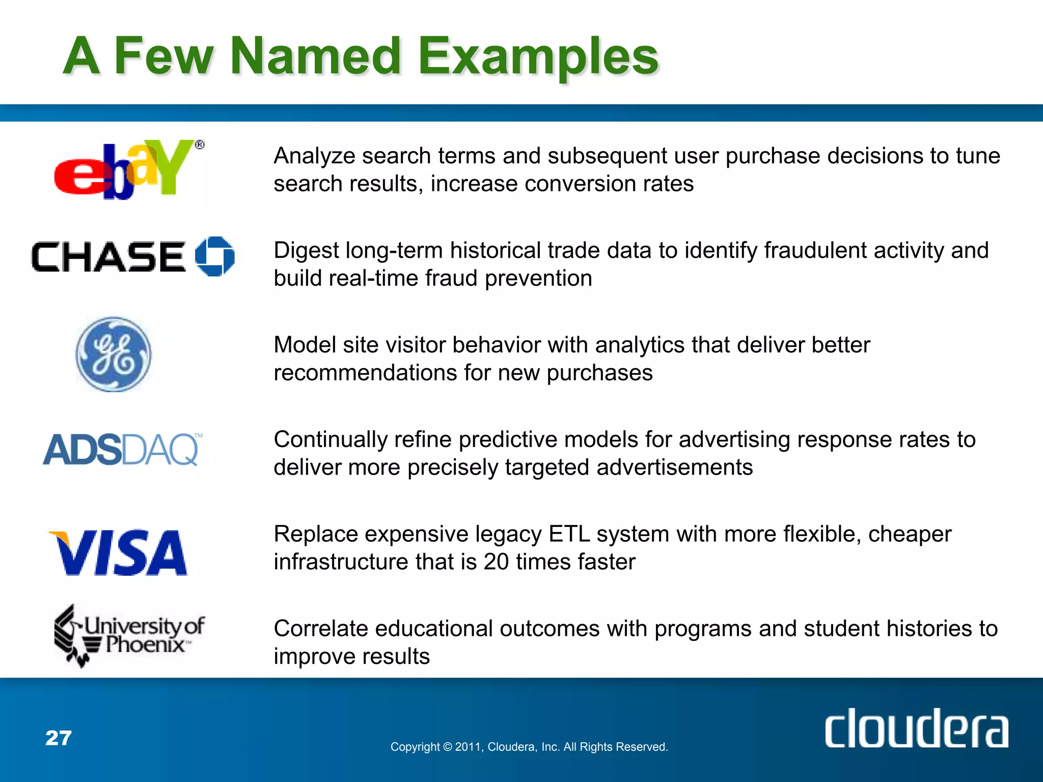  Mine data first, govern later MapReduceHadoop Distributed File System (HDFS)