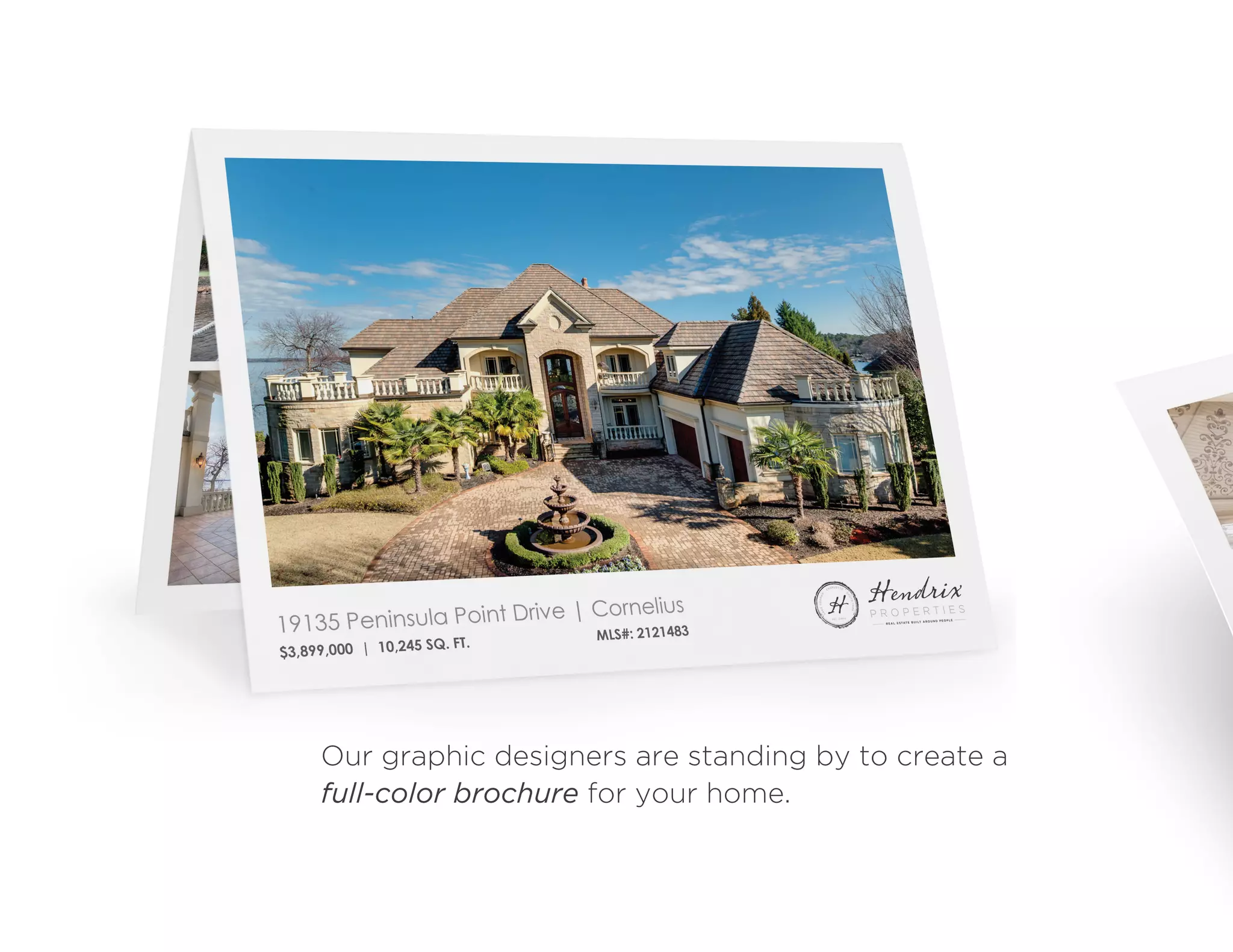 Our graphic designers are standing by to create a glossy,
full-color brochure for your home.
 