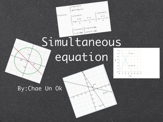 Simultaneous
        equation

By:Chae Un Ok
 