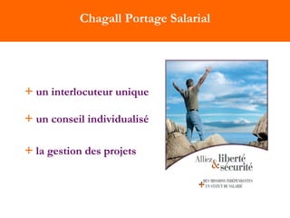 +   un interlocuteur unique +   un conseil individualisé   +   la gestion des projets   Chagall Portage Salarial 
