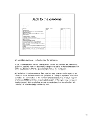 D3: Food Safety and the Garden to Cafeteria Connection | PDF
