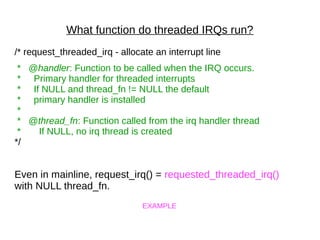 IRQs: the Hard, the Soft, the Threaded and the Preemptible | PDF