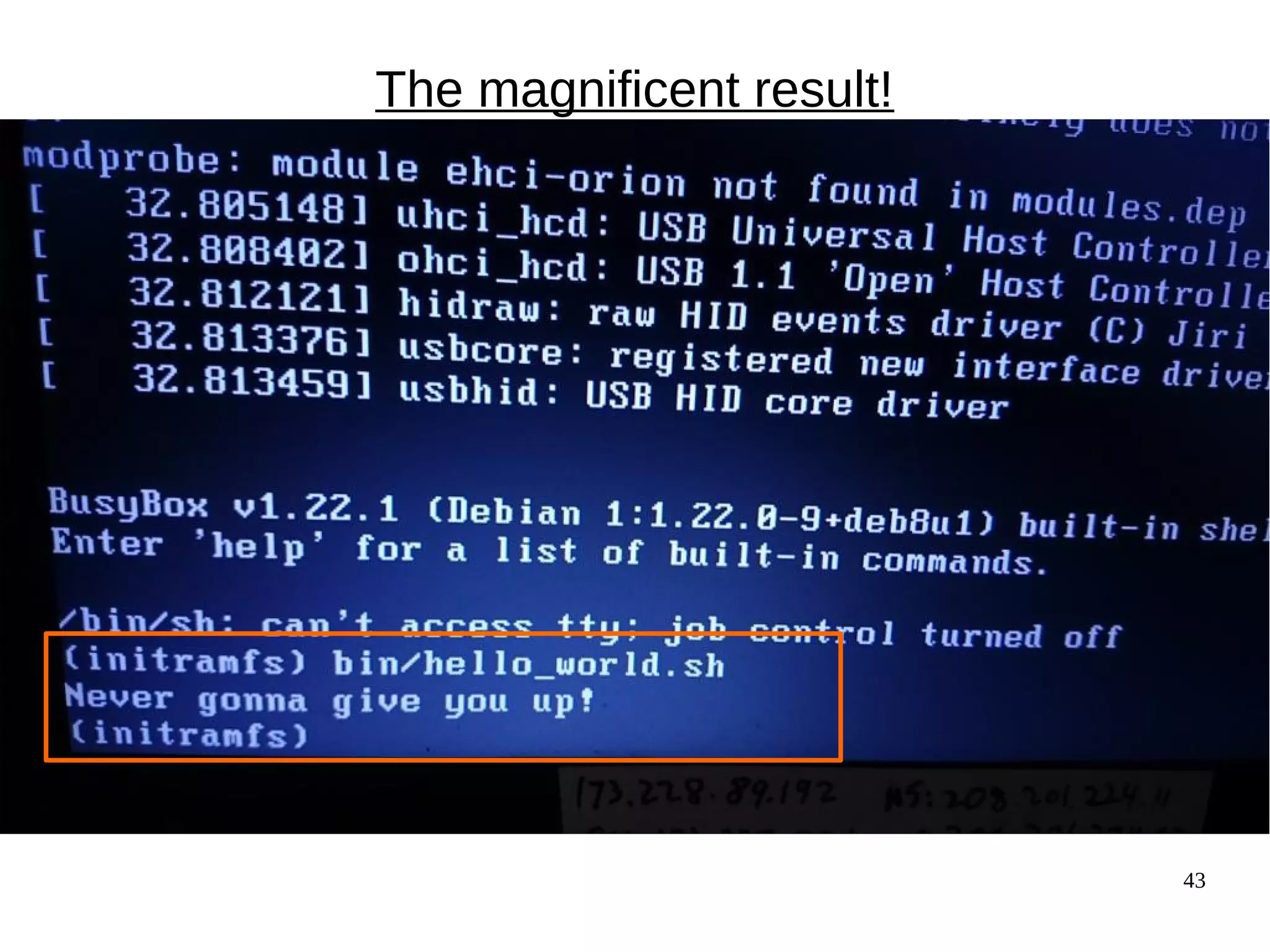 43
The magnificent result!
 