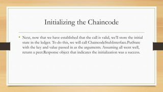 Chaincode Use Cases 