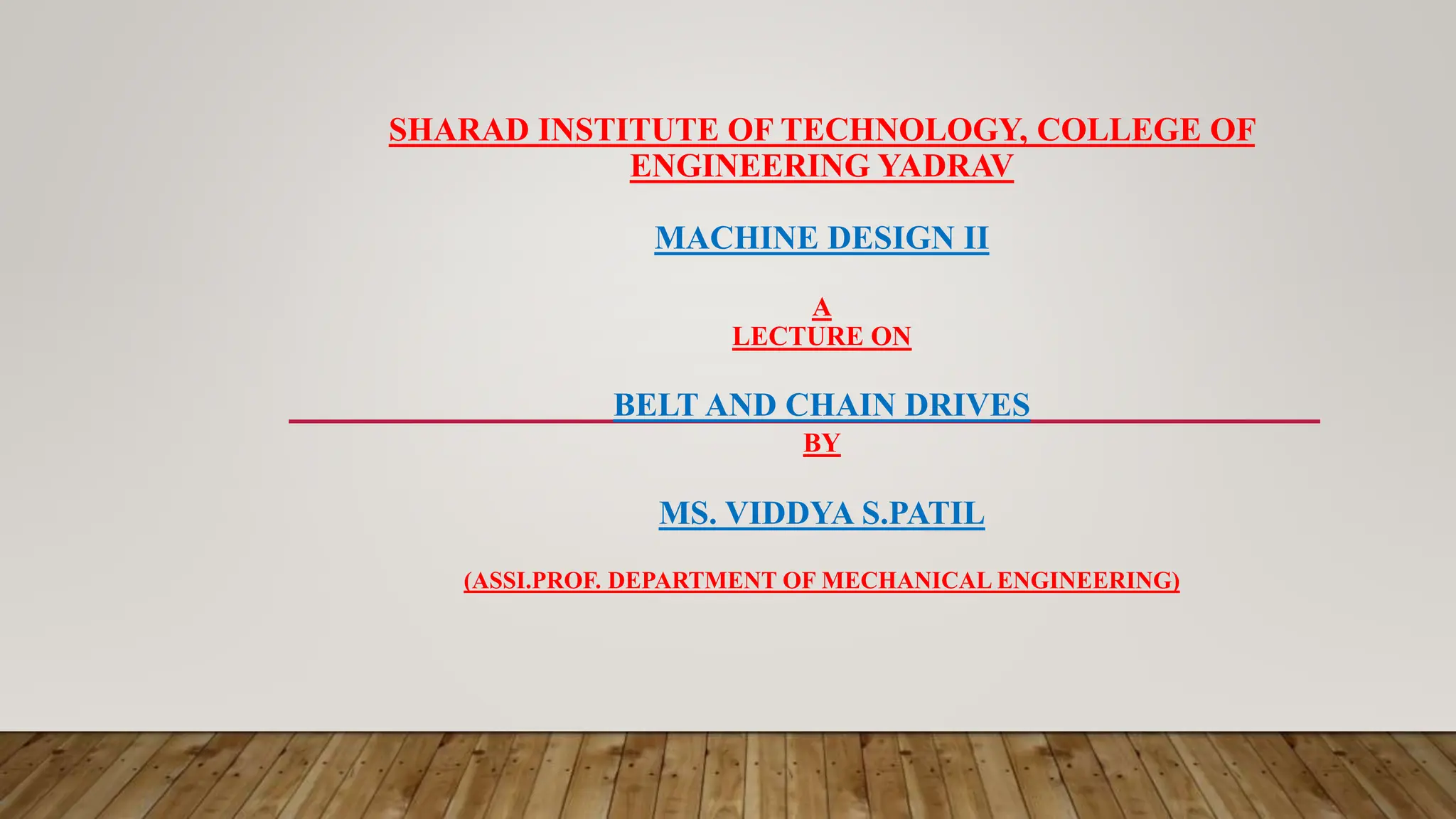 Introduction to Chain Drives,sprocket wheels.pptx
