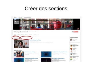 Créer des sections
 