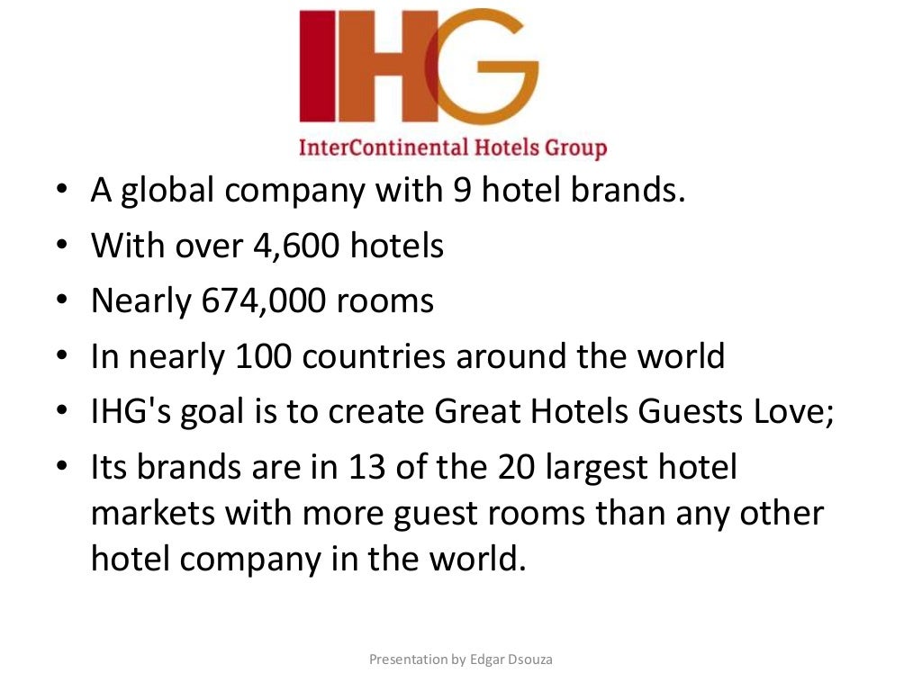 Chain hotels of the world