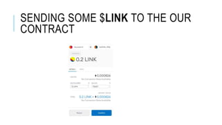 SENDING SOME $LINK TO THE OUR
CONTRACT
 