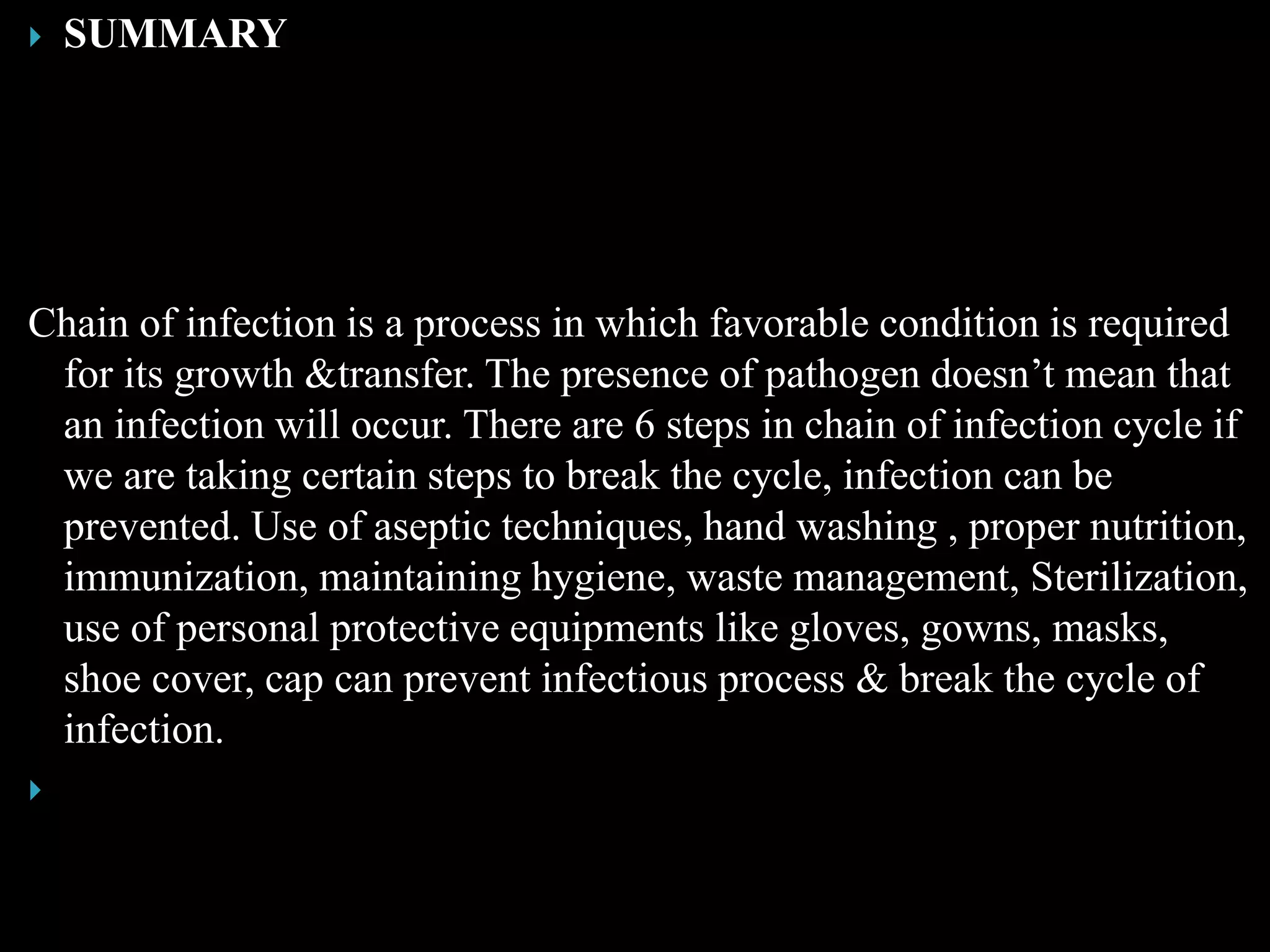 Chain of Infection | PPTX