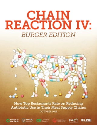 How Top Restaurants Rate on Reducing
Antibiotic Use in Their Meat Supply Chains
OCTOBER 2018
CHAIN
REACTION IV:
BURGER EDITION
 