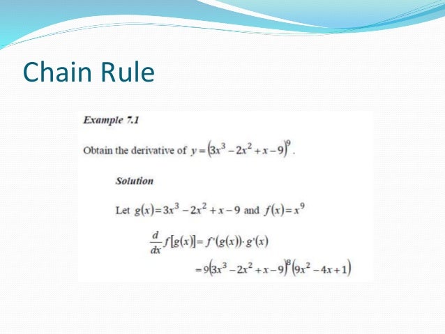 Chain rule & trigonometric functions