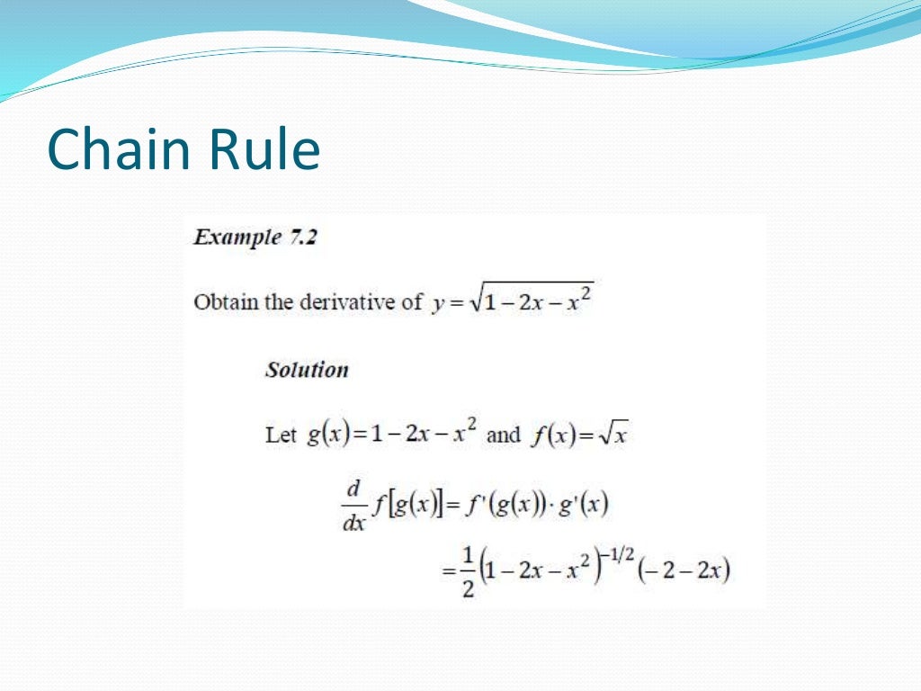Chain rule & trigonometric functions