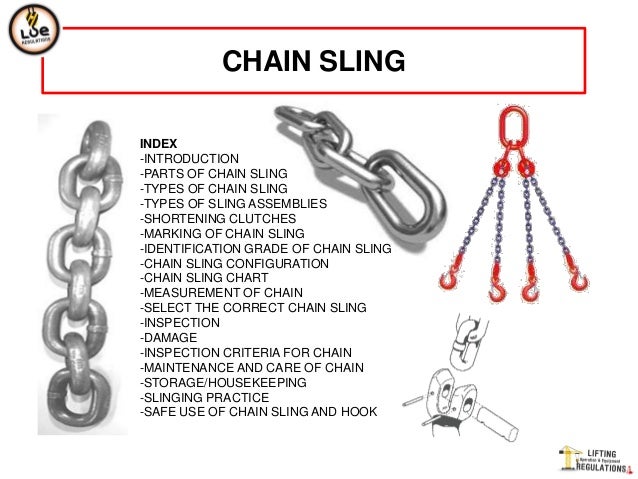 Lifting Chain Ratings Chart