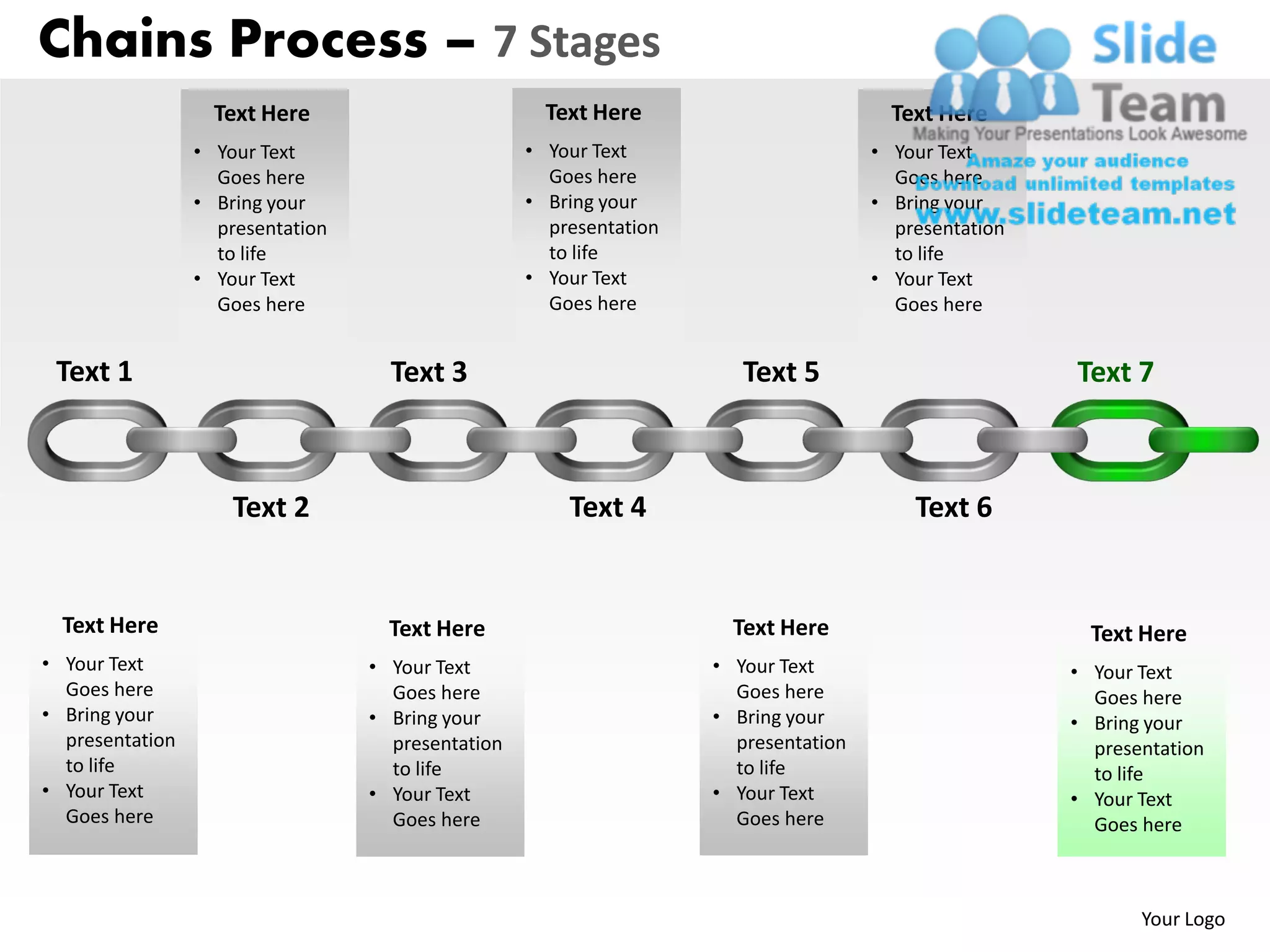 Chains process 7 stages powerpoint slides ppt templates | PDF