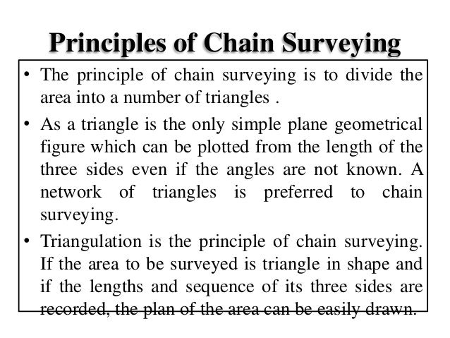 Chain Surveying And Offset - principles of chain surveying 4