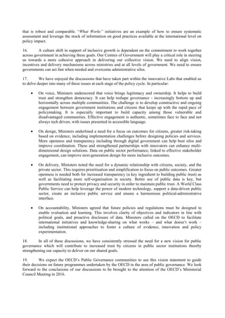 that is robust and comparable. “What Works” initiatives are an example of how to ensure systematic
assessment and leverage...