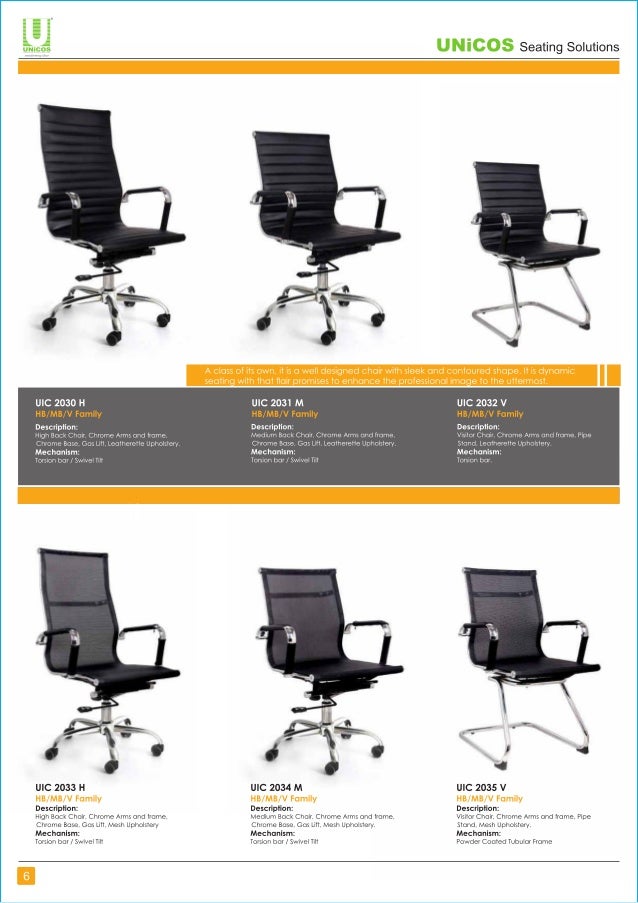 Chair catalogue