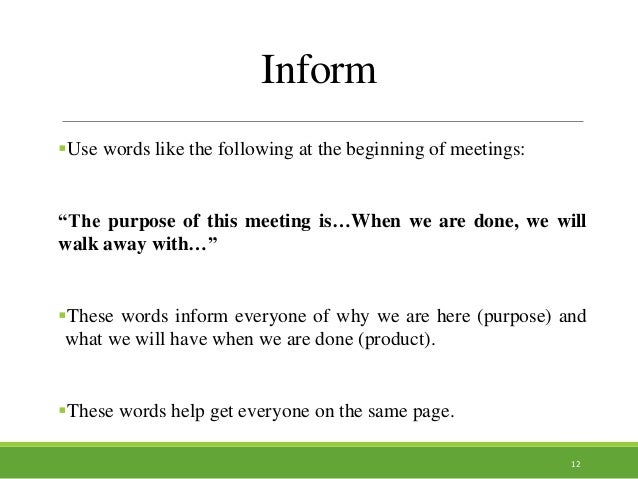 words for meetings