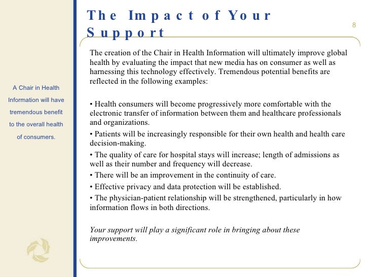 Chair In Health Information (Chair Proposal)