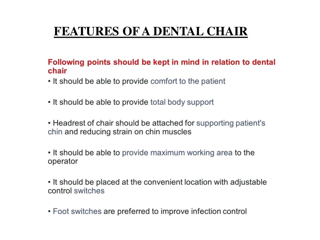 Dental Chair positions