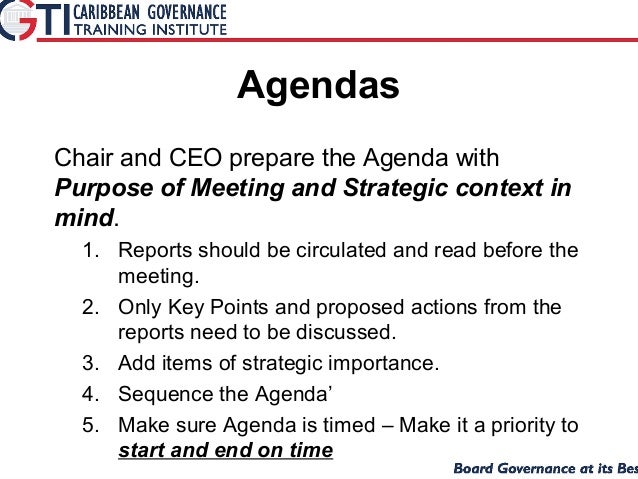 how to make agendas