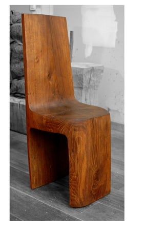 Chair #107-11 - Monoxylon in oak of Burgundy