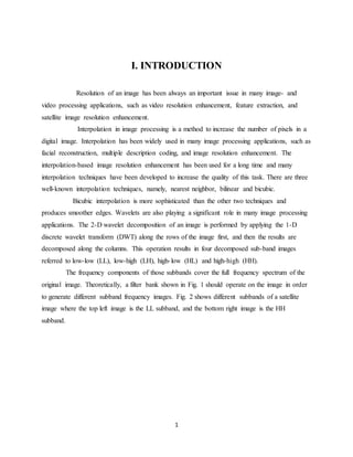 discrete wavelet transform based satellite image resolution enhancement ...