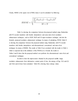 discrete wavelet transform based satellite image resolution enhancement ...