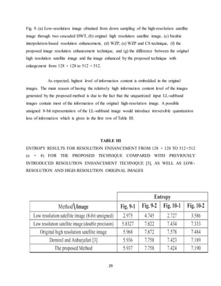 discrete wavelet transform based satellite image resolution enhancement ...