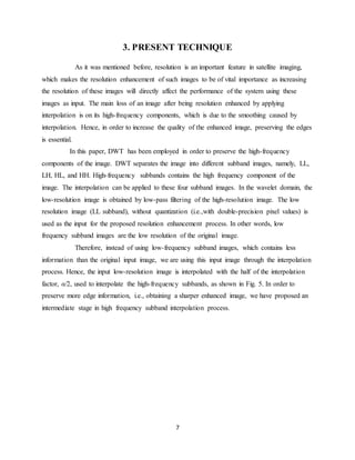 discrete wavelet transform based satellite image resolution enhancement ...