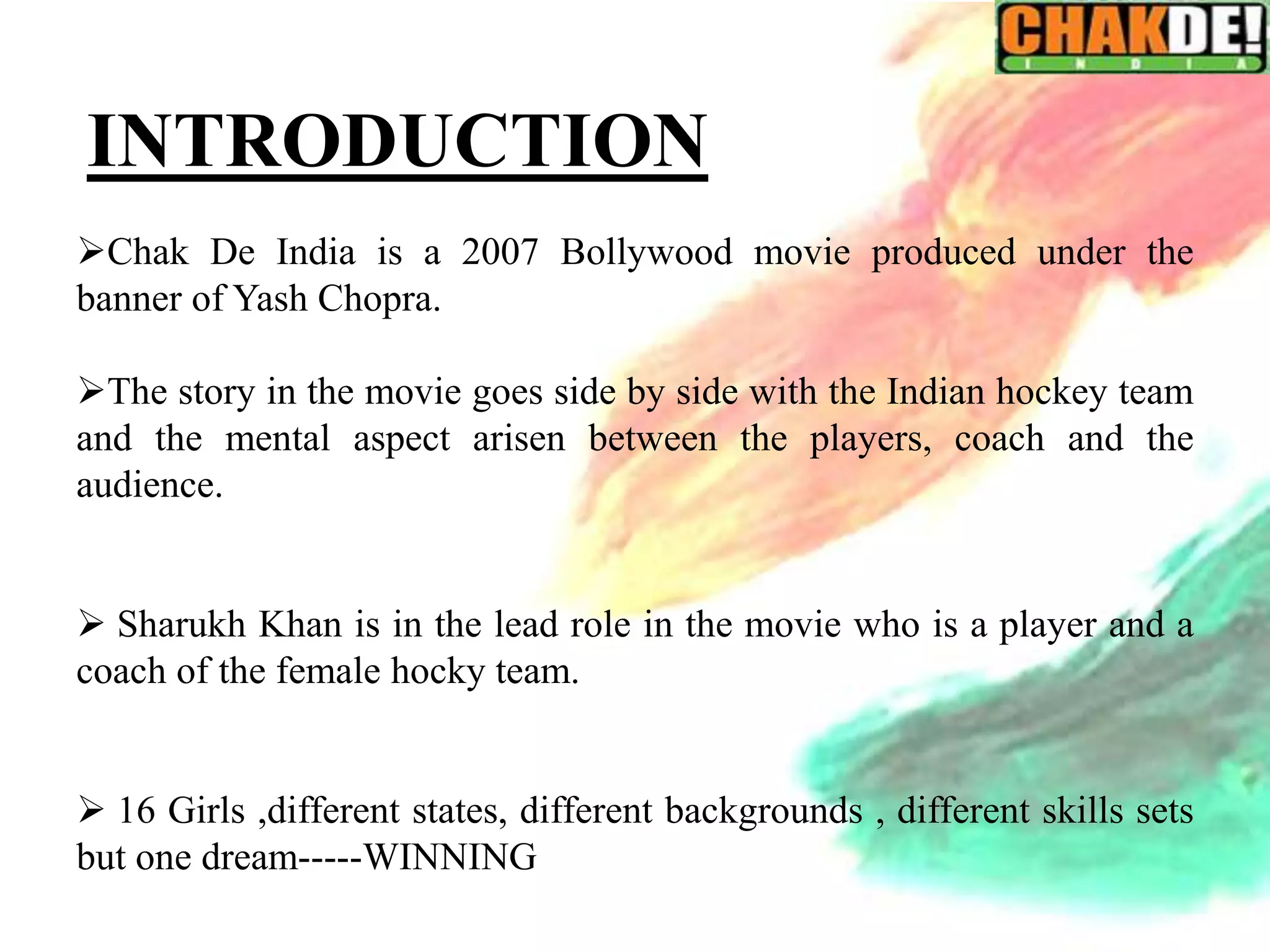 Chak de india | PPTX