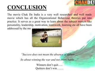 Chak de india | PPTX
