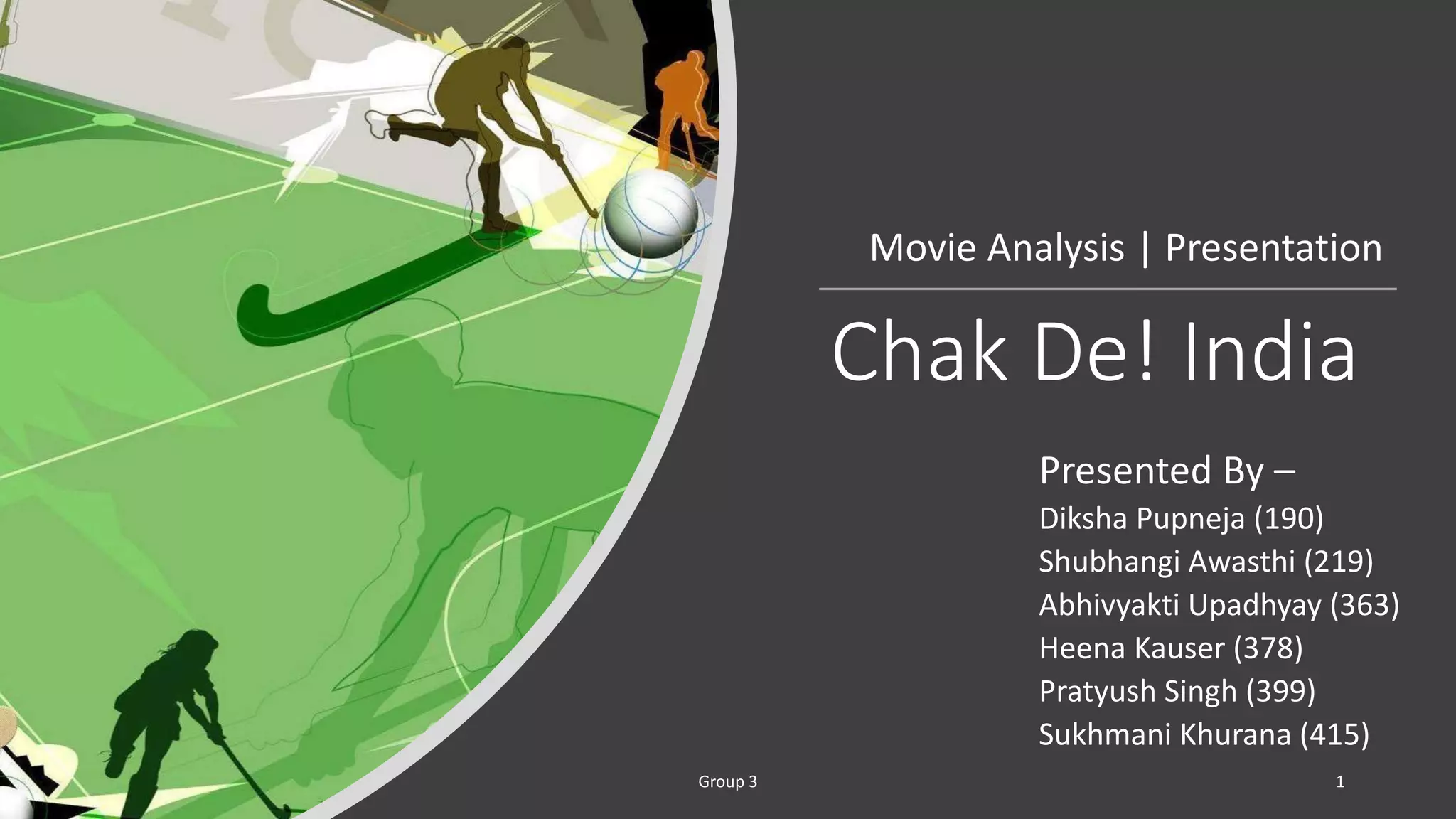 Chak De India | Organizational Development & Change Management | PPTX
