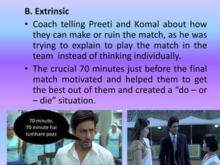 Learnings from Chak De India | PPTX