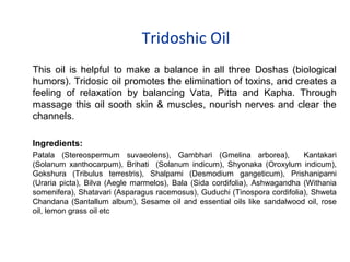 Shirodhara Oil
This Tridoshic blend is formulated specifically for shirodhara. A
traditional Ayurvedic therapy Shirodhara ...