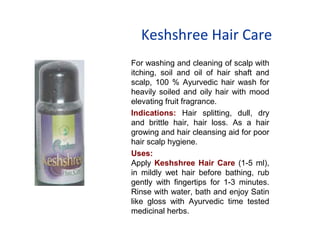Keshshree Anti-dandruff Hair Care
Ayurvedic anti-dandruff hair washing
liquid with lingering wild flower
fragrance, cleans...