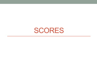 SCORES
 