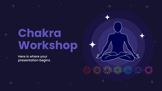 Chakra
Workshop
Here is where your
presentation begins
 