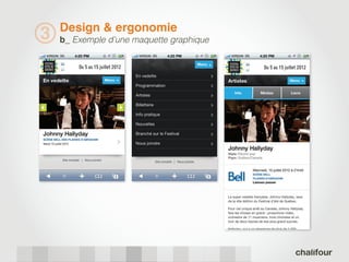 Design & ergonomie
3   b_ Exemple d’une maquette graphique
 