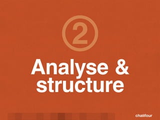 2
Analyse &
structure
 
