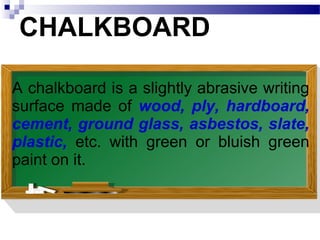 effective use of chalkboard